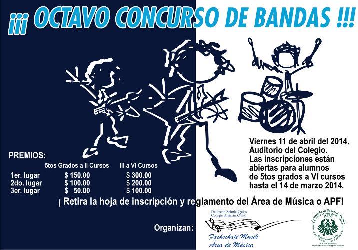 Octavo Concurso  Bandas, 2014